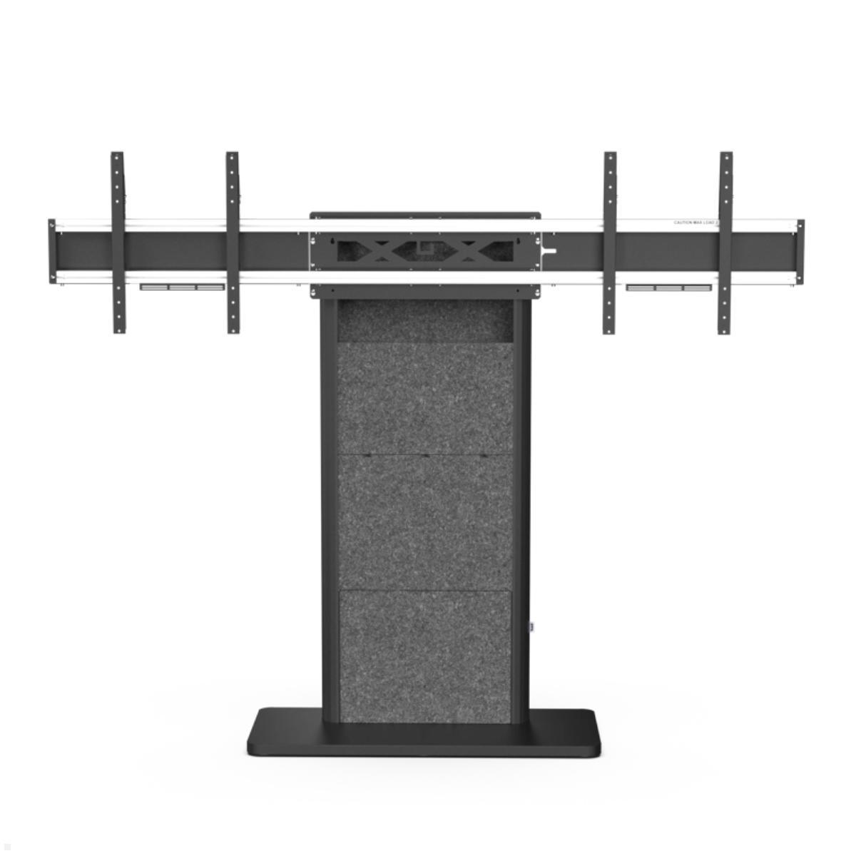 SMS EVER620 Dual-Monitorständer bis 86 Zoll, Frontansicht SMS EVER620 Dual-Monitorständer bis 86 Zoll, Frontansicht