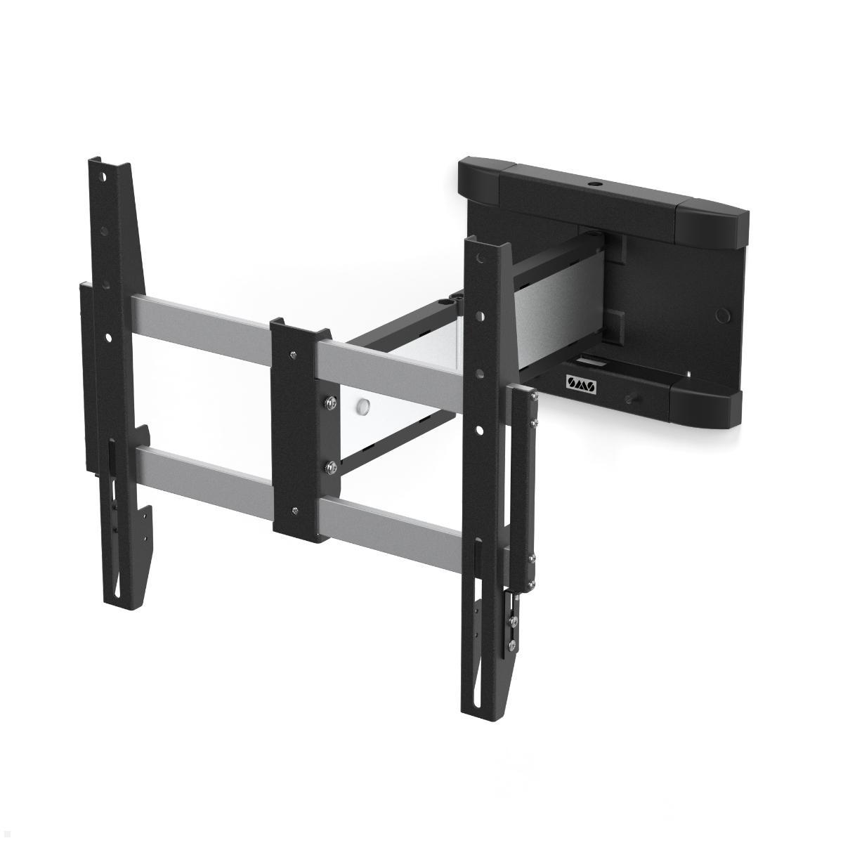 SMS ICON 3D Medium TV Wandhalter schwenkbar (14-002-5), silber/schwarz SMS ICON 3D Medium TV Wandhalter schwenkbar (14-002-5), silber/schwarz