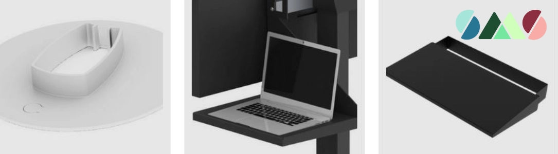 Ablagen für SMS Bodenständer / Monitorständer / Monitorhalterung Ablagen für SMS Bodenständer / Monitorständer / Monitorhalterung