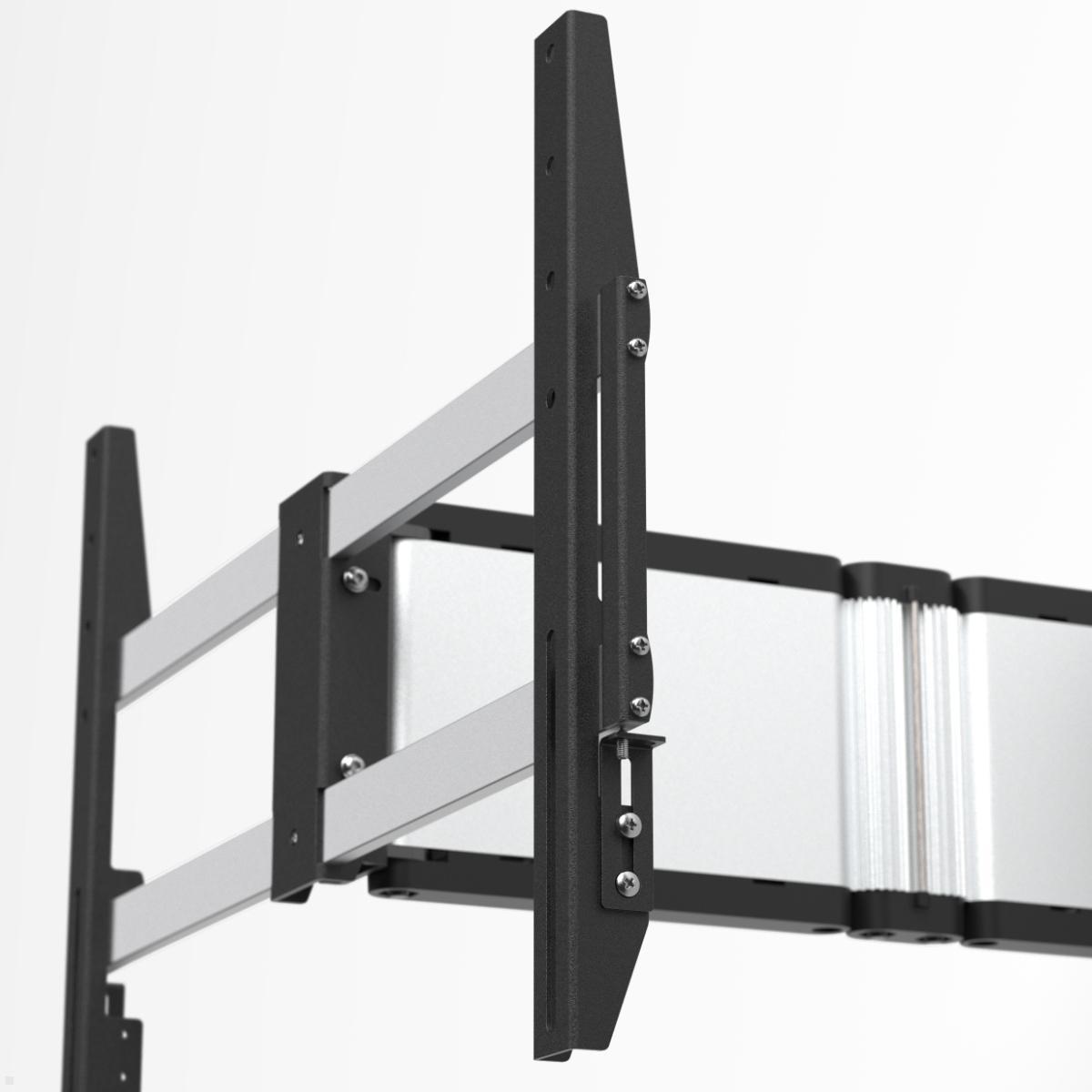 SMS ICON 3D Large TV Wandhalter schwenkbar (14-001-5), silber/schwarz neigbar